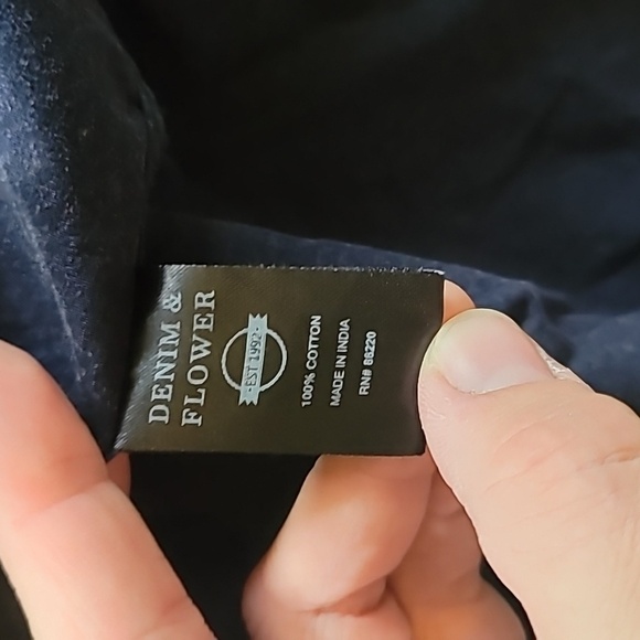 Denim & Flower slim fit collared shirt 100% cotton - Picture 5 of 5